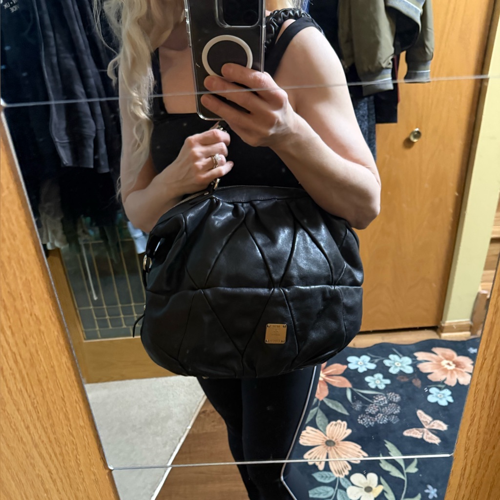 Mcm Rare Black Shoulder Bag